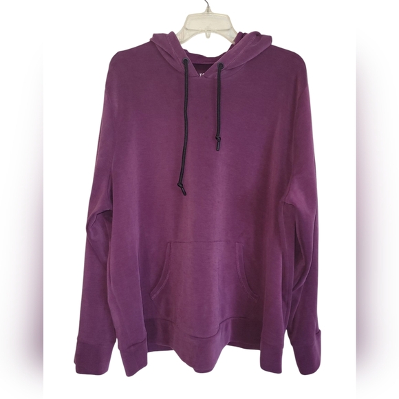 3X TORRID Modal Blend Plum Cupro Active Hoodie Sweatshirt - Picture 6 of 8